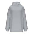 thumbnail image 6 of Frostluinai Sweatsuits Women 2 Piece Outfit Oversized Hoodies Baggy Jogger Sweatpants Solid Lounge Running Fleece Lined Tracksuits with Pocket, 6 of 10