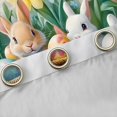 thumbnail image 4 of Feelyou Cartoon Jungle Rabbit Blackout Curtains Set of 2 (52x84 Each) for Kids, Spring Eastern Eggs Window Curtains, Garden Butterfly Floral Curtains and Drapes, Blackout Curtains Room Decor, 4 of 6