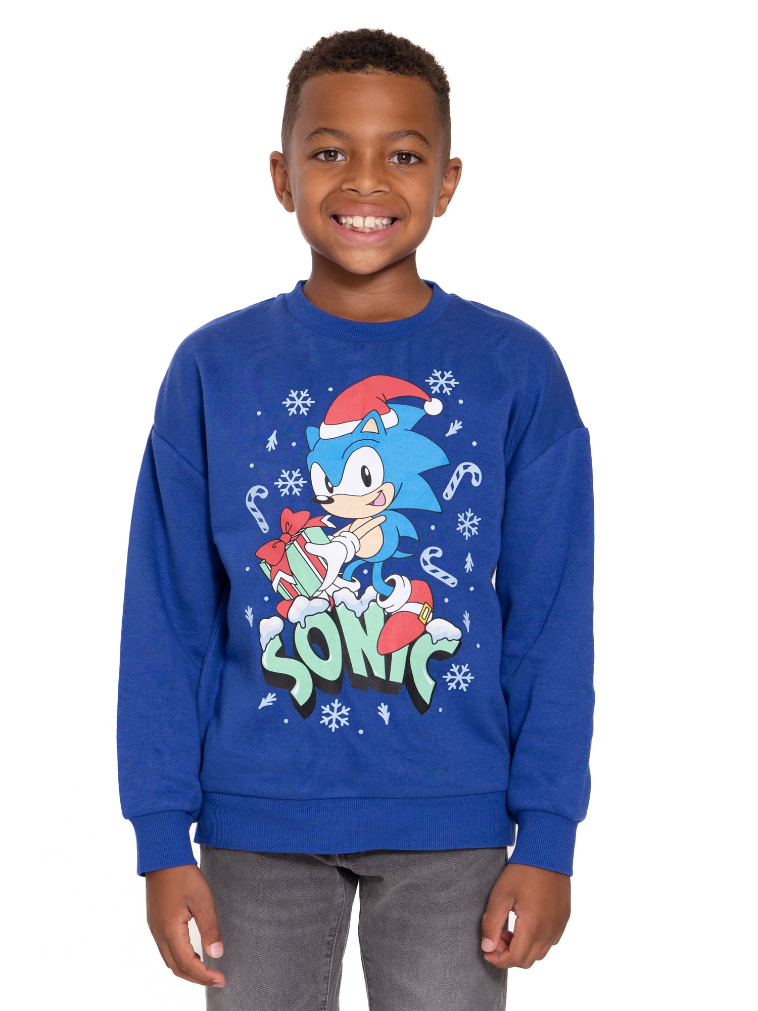 Sonic the Hedgehog Boys Holiday Graphic Print Sweatshirt, Sizes 4-18