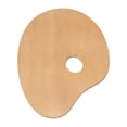 thumbnail image 4 of Paleta de madera ovalada vintage para artistas, bandeja para pintura al óleo o acrílica, herramienta de pintura de madera, 4 of 12