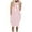 Pink, variant on IROINNID Women's Sleeveless Shift Dress Round Neckline Plus Size Casual Loose Pocket Dress Strapless Print Dress