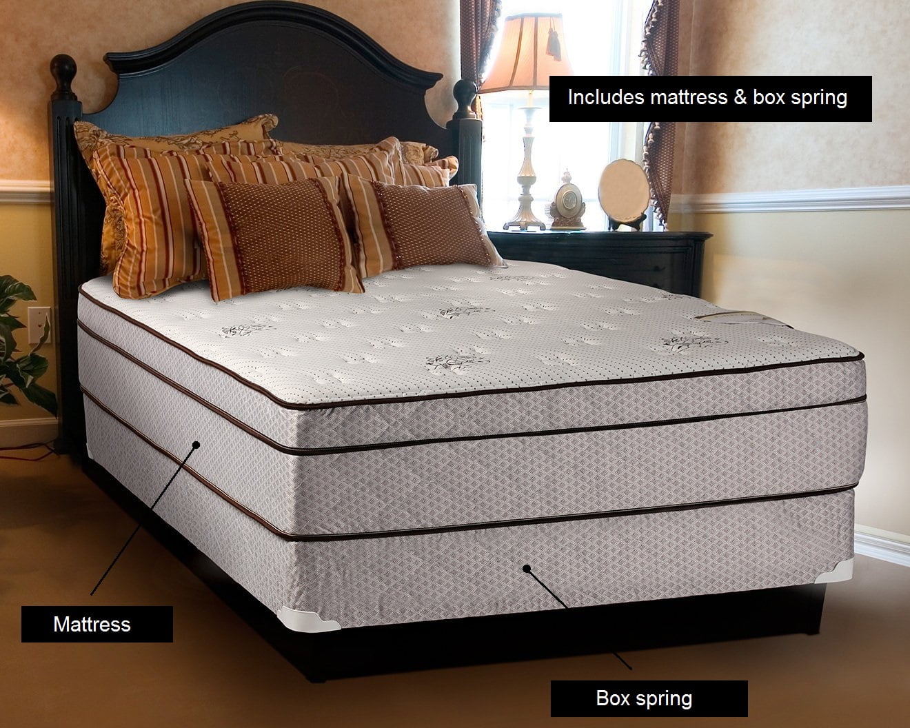 full size bed and mattress set