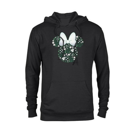 Disney Minnie Mouse May Birth Month Birthstone & Flowers - Pullover Hoodie for Adults - Customized-Black
