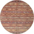 thumbnail image 1 of Ahgly Company Indoor Round Contemporary Camel Brown Oriental Area Rugs, 3' Round, 1 of 6