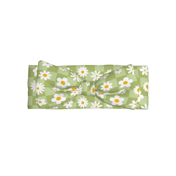 Balery Daisies Flowers Pattern Baby Headbands Hairbands Hair Bow Elastics for Baby Girls Newborn Infant Toddlers Kids