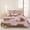 Pink, variant on 3 Pieces Queen Quilt Set,Abstract Panthers on Pink Soft Bedding Sets with 1 Quilt & 2 Pillow Shams,Summer Tropical Animals Summer Bedspread Lightweight Coverlet Comforter for All Season