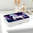 thumbnail image 6 of Unicorn PU Leather Necklace Organizer Jewelry Boxes Display Case with Removable Compartment, Portable, 6 of 6
