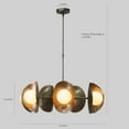 thumbnail image 4 of Stilnovo Style Seven Globe Sputnik Brass Chandelier Pendant Light Fixture, 4 of 5