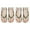 Gold, variant on 2 Pairs 3D Manicure Print Socks Women Funny Casual Running Novelty Socks
