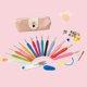 thumbnail image 3 of 36-Piece Crochet Set Colorful TPR Soft Handle Aluminum Crochet Hooks DIY Yarn Crochet Hooks Green Beard Bag Set, 3 of 5