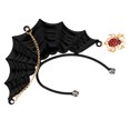 thumbnail image 4 of Manchette Décorative Style Gothique Manchette d'Oreille Manchette en Toile d'Araignée avec Pendentif Araignée Manchette d'Oreille pour Fête d'Halloween, 4 of 8