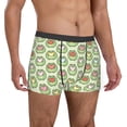 thumbnail image 4 of Cauagu Cute Chubby Frog Print Boxer Briefs for Men,Comfortable Breathable Men's Underwear Moisture Wicking Underpants -Medium, 4 of 8