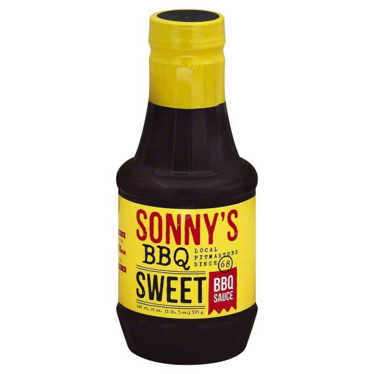 (6 pack) Sonny’s BBQ Sweet BBQ Sauce, 21 oz Bottle – Barbecue Sauce for Grilling, Dipping, and Marinades