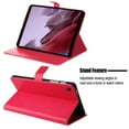 thumbnail image 4 of for Samsung Galaxy Tab A7 Lite 8.7 Inch 2021 Model (SM-T220/T225/T227) Case, Embossed Cat & Tree PU Leather Retro Shockproof Magnetic Clasp Wallet Card Slots Folio Kickstand Cover, Red, 4 of 6