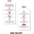 thumbnail image 4 of Dermaplaning Aftercare Cards  50 Pack  Size 2 x 3.5 inches Business Card Size  Microplaning Blading PMU  Aftercare Instructions White with Pink Icons Design, 4 of 9