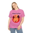 thumbnail image 4 of What Up Doe Slang Greeting Fun Quote Unisex Cotton T-Shirt Female Graphic, 4 of 11