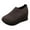 Coffee, variant on Platform Walking Shoes Women's Chunky Slip on Sock Loafers with Hidden Heels Nursing Work Shoes