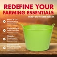 thumbnail image 2 of Little Giant 11 Gal Heavy Duty Farm Bucket Poly/Rubber Flex Tub w/Handles, 2 of 10