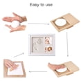 thumbnail image 4 of MixMart Baby Baby Footprint Frame Baby Foot and Handprint Kit Perfect for Newborn Baby to Remember the Birth of Baby 3 Grids, White, 4 of 5