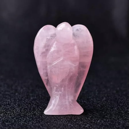 EOEMY Natural Quartz Crystal Angle Fairy Healing Stone Celestial Immortal Decor Reiki-Rose Quartz Crystal Stone EOEMY Natural Quartz Crystal Angle Fairy Healing Stone Celestial Immortal Decor Reiki-Rose Quartz Crystal Stone