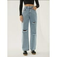 thumbnail image 4 of Destroyed Wide Leg Jeans, 4 of 7