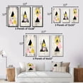 thumbnail image 4 of Designart "Retro Triangular Transcendence II" Modern Geometric Framed Wall Art Set Of 3 - Pink Abstract Frame Canvas Set For Living Room Decor, 4 of 7
