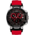 thumbnail image 1 of Tissot Men's T-Race T048.417.27.057.02 Black Rubber Swiss Quartz Fashion Watch, 1 of 1