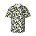 thumbnail image 2 of Picia Soccer and Football Gentle Cotton Regular Fit Short Sleeve Casual Hawaiian Shirt for Men-Small, 2 of 9
