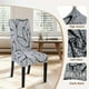 thumbnail image 3 of Fundas Elásticas para Sillas de Comedor SearchI Juego de 4 Estampadas en Gris, 3 of 7