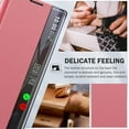 thumbnail image 3 of for Samsung Galaxy S23 FE 5G Case View Clear Smart Window Leather for Samsung S23 FE Case Slim Mirror Hard PC Kickstand Luxury Flip Shockproof Galaxy S23 FE 5G Cover Protective (Pink), 3 of 14