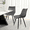 Grey, Black, variant on Ciphrias Dining Chairs Set Of 2 Grey PU Leather Metal Legs For Dining Room