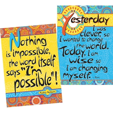UPC: 0704068018877 | Barker Creek 13-3/8 x 19 Moroccan I m Possible Poster Duet Set 2 Posters/Set BC1887