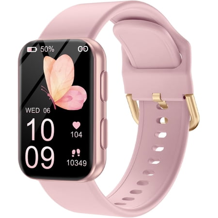 ealt Fitness Tracker wit Blood oxy-gen Monitor and 24/7 eart Rate and Blood Pressure, Sleep Monitor, 120+ Sport Modes Waterproof Fitness Watc for Women Men Android iOS, Pink