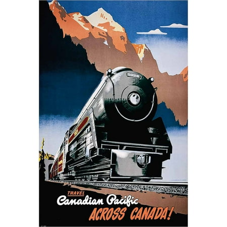 Canadian Pacific Across Canada, 1930 Vintage Advertising Art Print