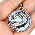 thumbnail image 4 of Natural Round Crystal Chinese Dragon Pendant Stone Jewelry Healing Reiki Gift, 4 of 5