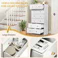 thumbnail image 3 of Ktaxon Large 7 Drawers Dresser Chests for Bedroom, Wood Chset of Drawers, Dressers Organizer for Bedroom, Living Room,Hallway, White, 3 of 14