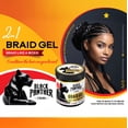 thumbnail image 3 of Black Panther Locks N Braid Gel | Extreme Hold, Smooths & Tames Frizz | No Flaking or Drying | High Shine, Long Lasting for Braids, Locks, Twists, Cornrows | 16 oz, 3 of 7