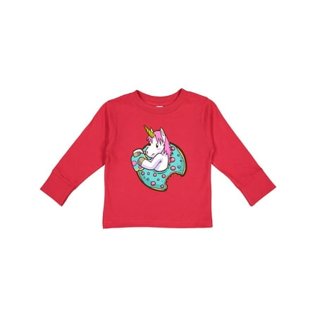 

Inktastic Unicorn Donut Gift Toddler Boy or Toddler Girl Long Sleeve T-Shirt
