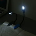 thumbnail image 4 of Luz LED para libros, luz de lectura de libros con clip, recargable por USB, brillo blanco cálido y frío, cuidado de los ojos, ligera y portátil como regalo perfecto para niños, 4 of 5