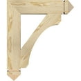 thumbnail image 3 of Ekena Millwork 4"W x 20"D x 24"H Legacy Arts & Crafts Rough Sawn Bracket, Douglas Fir, 3 of 4