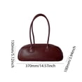 thumbnail image 4 of Bolso Hombro Versátil para Mujer Citas Con Cierre Niñas (vino) Rojo, 4 of 7