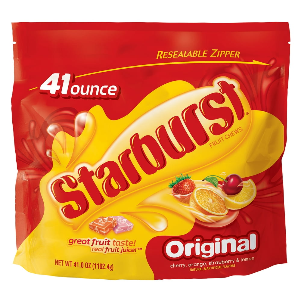 STARBURST Original Fruit Chew Candy 41 Ounce Party Size Bag Walmart