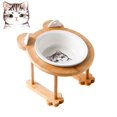 thumbnail image 1 of Ceramic Cat Bowl Dog Bowl Single And Double Pet Bowl Cat Dog Feeder Water Bowl With Stand Feeding Dish Food Bowl Pets Supplies ShopWise Round, 1 of 31