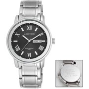 Personalized Planet Armitron Men's Dress Round Watch, Silver Bracelet
