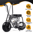 thumbnail image 6 of TOXOZERS Mini Bike,50cc Gas-Powered Mini Dirt Bike with Extra-Wide Seat,Perfect Gift for Kids 8+,25 MPH & 180 LBS Capacity,Black, 6 of 8