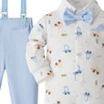 thumbnail image 4 of 12Months Toddler Boy Girl Fall Winter 2Pcs Outfit Long Sleeve Hooded Pullover Drawstring Pants Set Fall Winter Set 6-12 Months 12-24 Months 2T 3T 4T 5T 6T 7T 8T 9T Children,Light Blue, 4 of 4