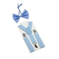 thumbnail image 3 of DISPARTOS DE NIÑOS Bowtie Set ajustable y espalda para niños para niñas jeans para niñas azul, 3 of 8