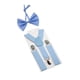 thumbnail image 3 of Conjunto de tirantes y pajarita para niños, ajustable, para bebés y niños, para bodas. azul, 3 of 9