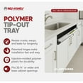 thumbnail image 3 of Rev-A-Shelf 30" Kitchen Tip-Out Plastic Tray Polymer, White, LD-6591-30-11-1, 3 of 10
