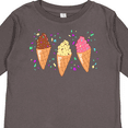 thumbnail image 4 of Inktastic Ice Cream Trio with Sprinkles Boys or Girls Long Sleeve Toddler T-Shirt, 4 of 5